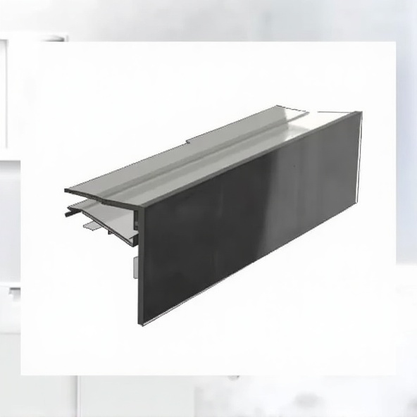 Glass CLiP Profile for glass shelf labeling